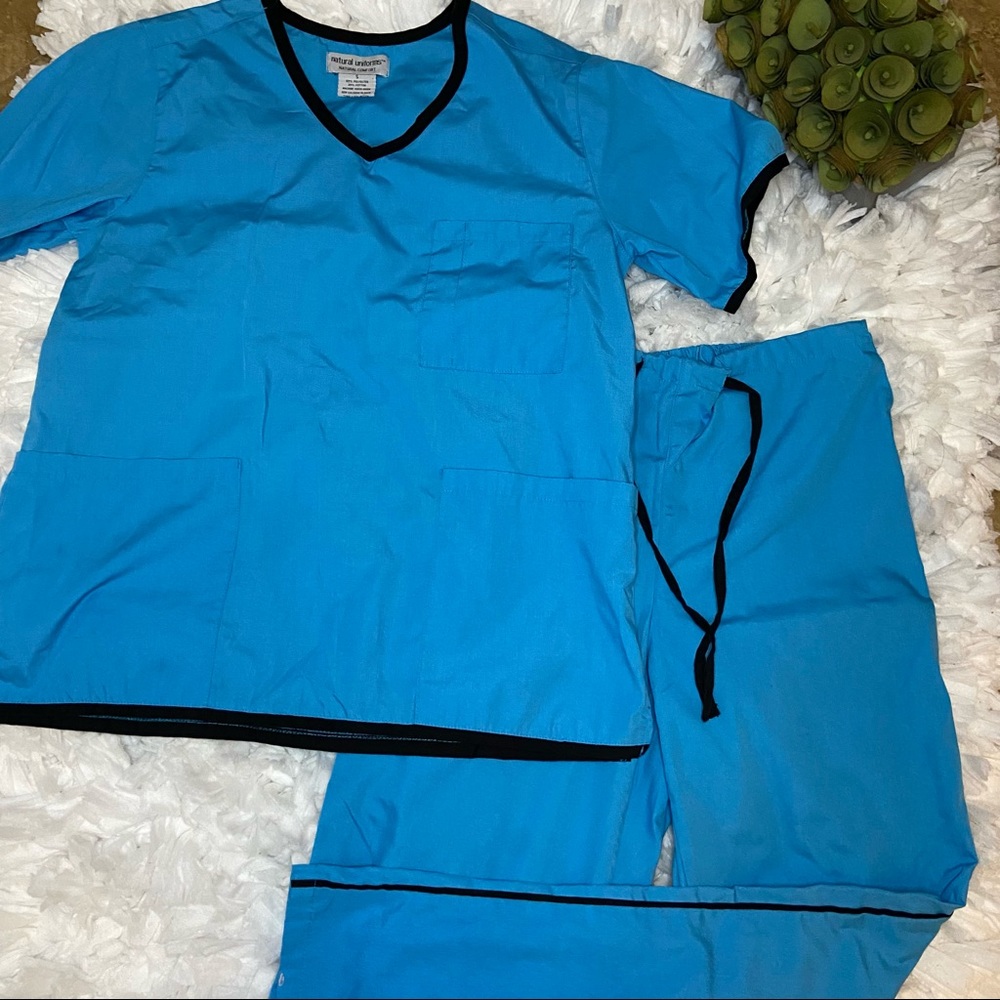 Medical Scrubs Uniform Set | Blue | Size: Small